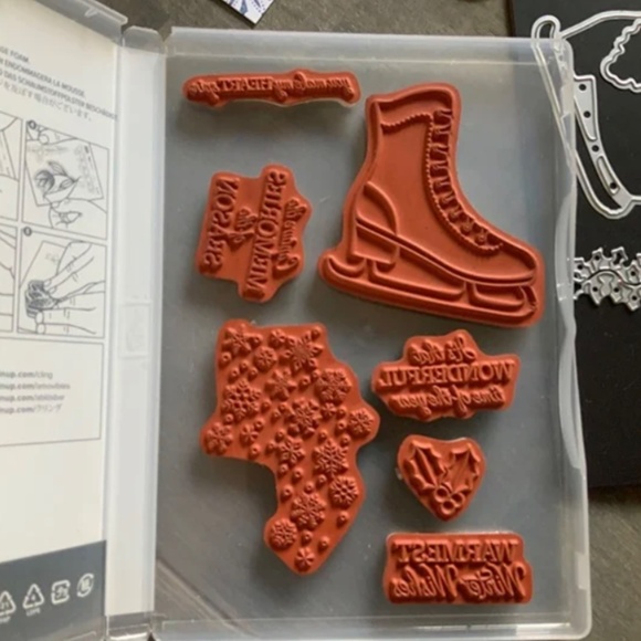 Stampin Up! Free Skate - Stamp and Die set (SOLD) - Picture 2 of 3